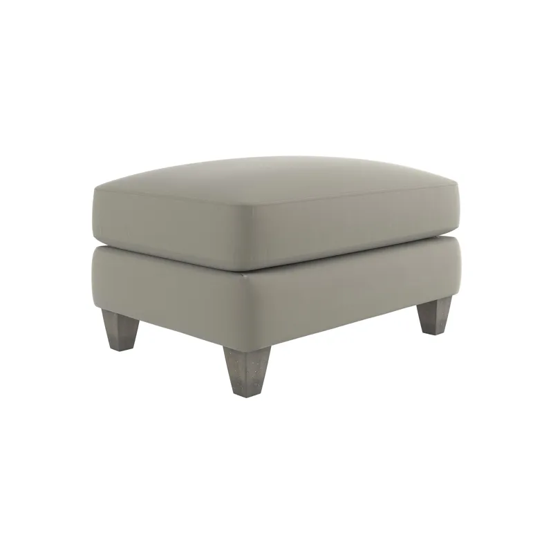 Plush Mila Fabric Ottoman