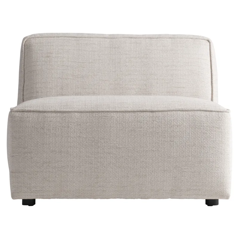 Plush Bliss Fabric Armless Chair