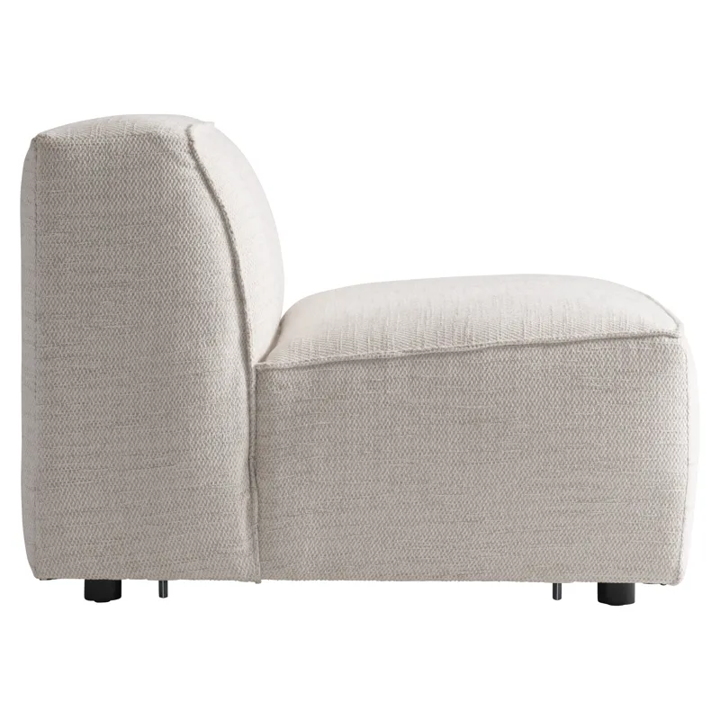 Plush Bliss Fabric Armless Chair