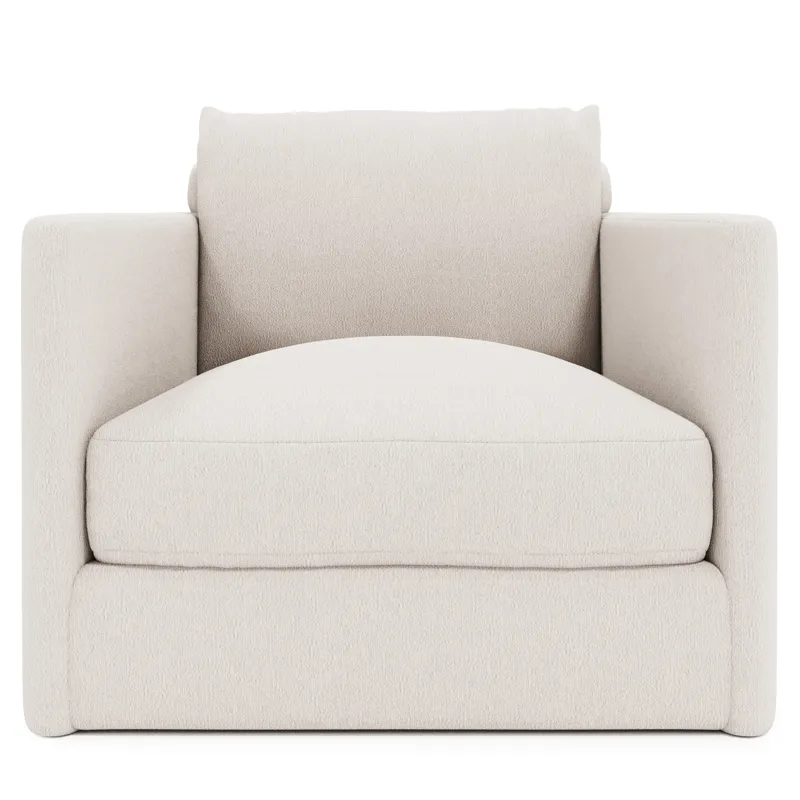 Plush Rory Fabric Swivel Chair