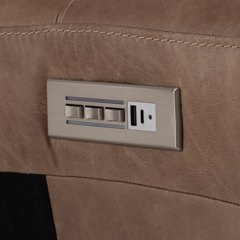 Lioni Leather Armless Power Motion Chair