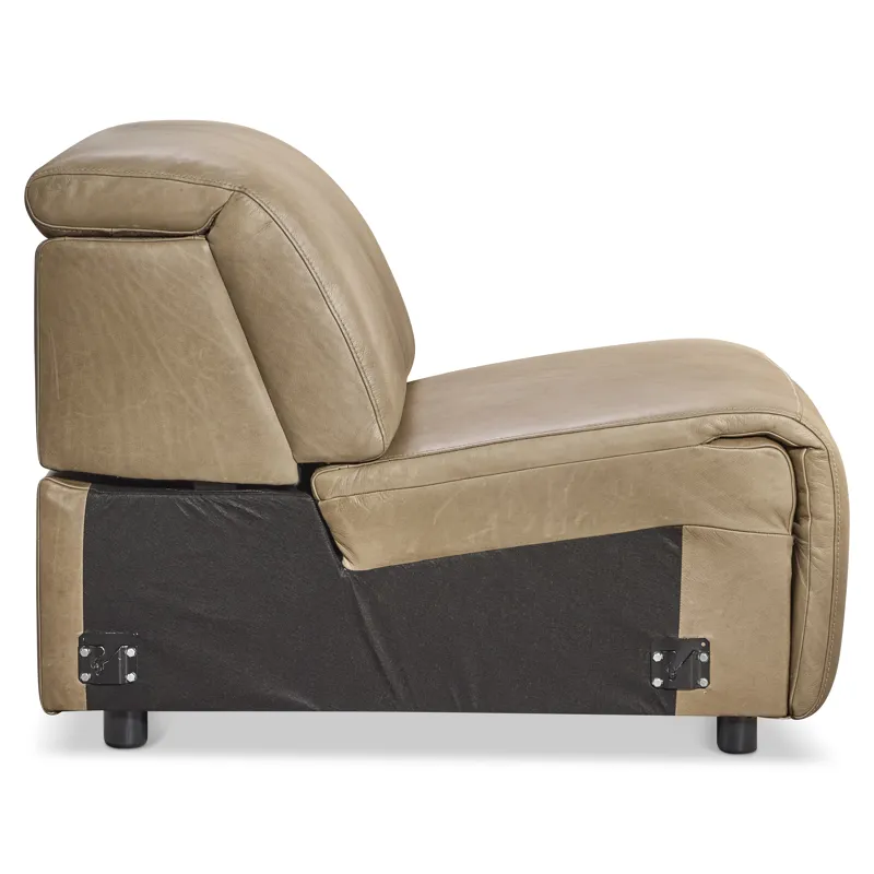 Alta Leather Armless Chair