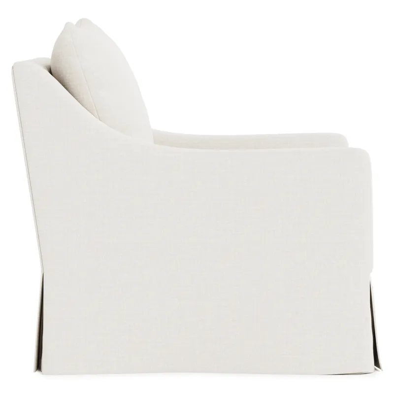 Plush Grace Fabric Swivel Chair