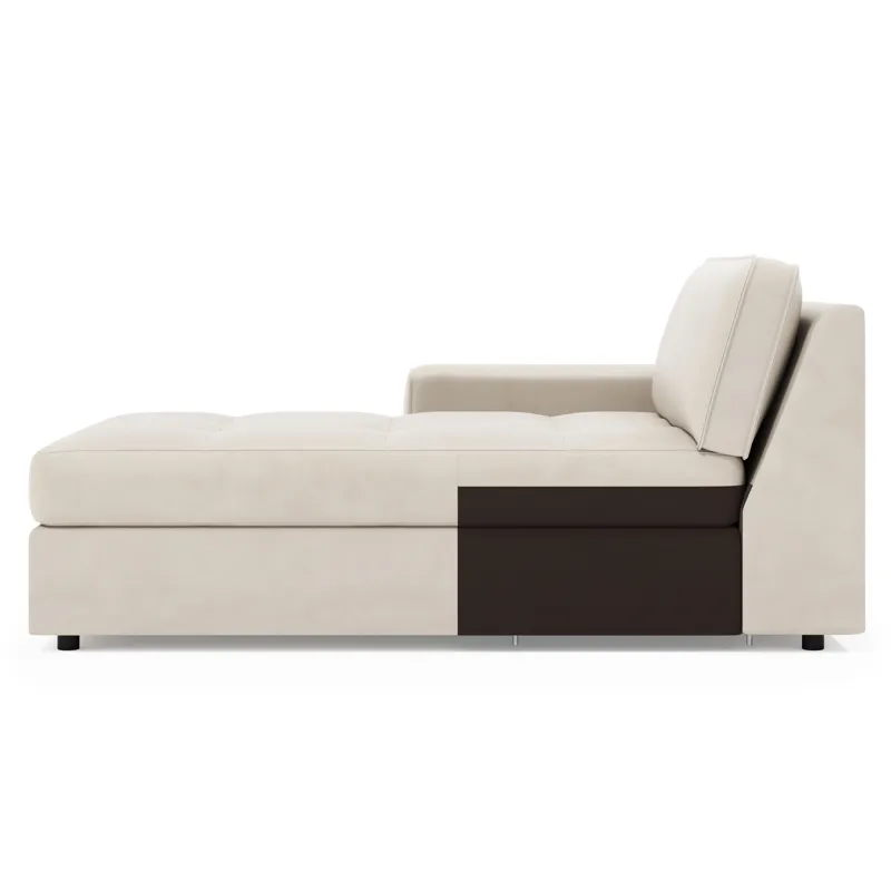 Nest Leather Left Arm Chaise
