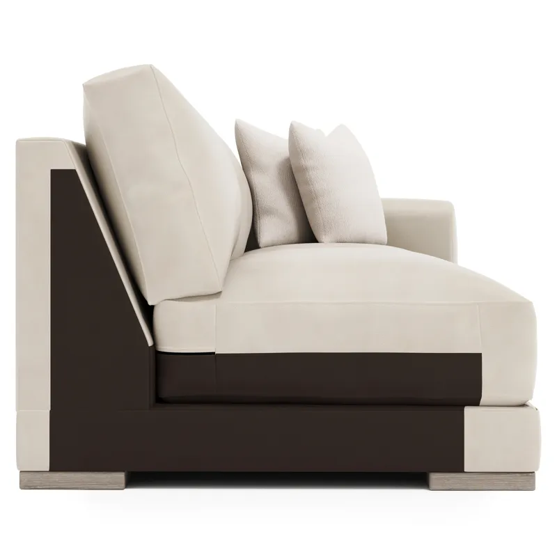 Lars Leather Right Arm Loveseat
