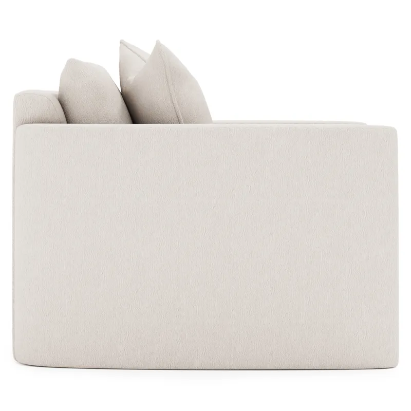 Plush Rory Fabric Swivel Chair