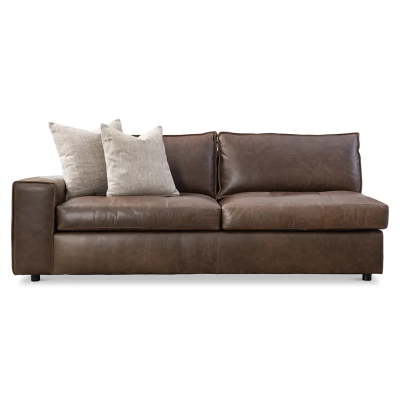 Nest Leather Left Arm Loveseat