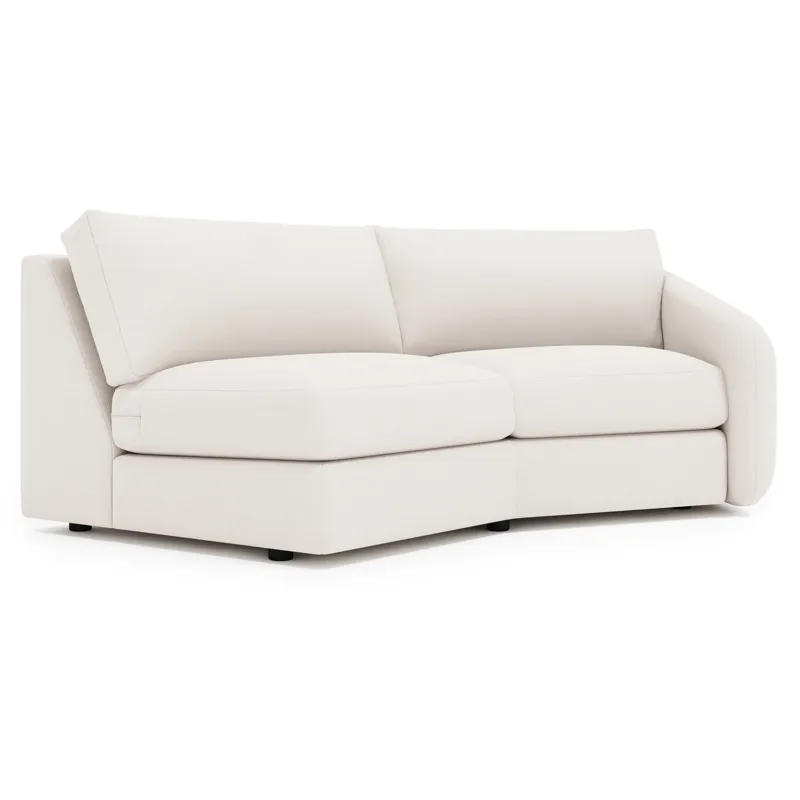 Soleil Fabric Right Arm Loveseat