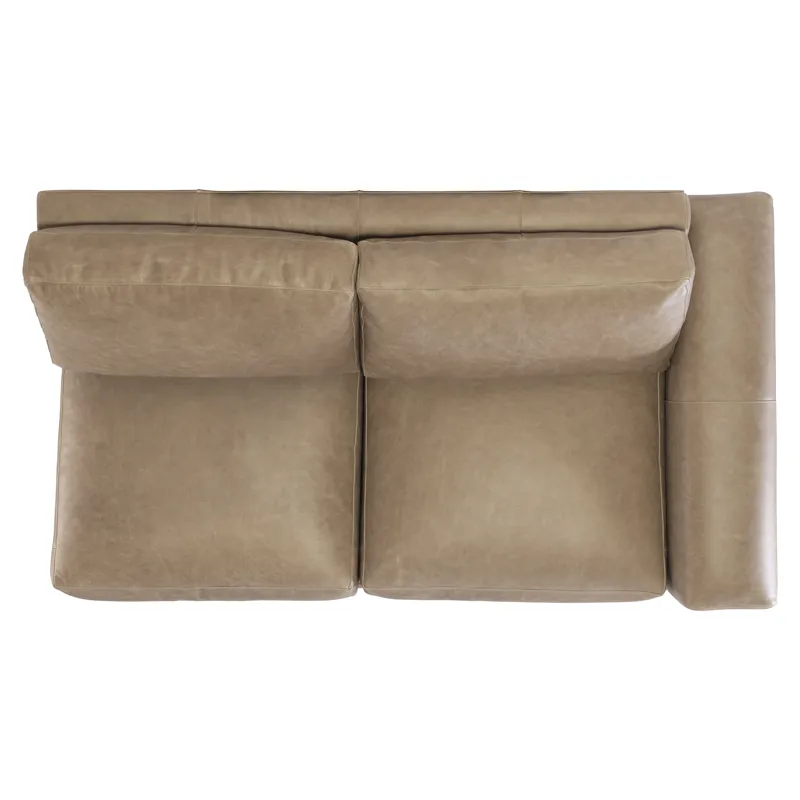 Lars Leather Right Arm Loveseat