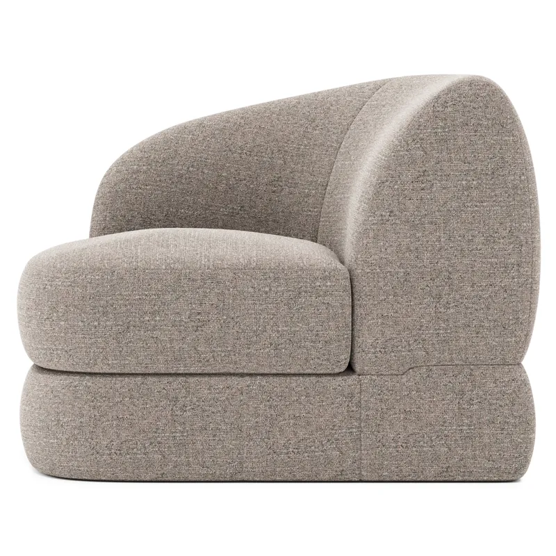 Sylvio Fabric Left Arm Chair