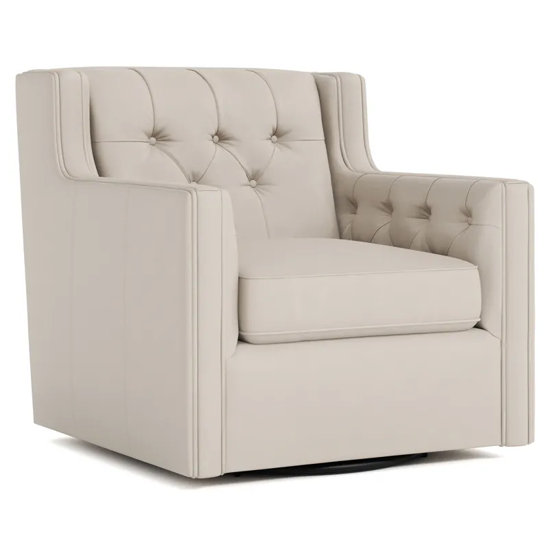 Candace Leather Swivel Chair
