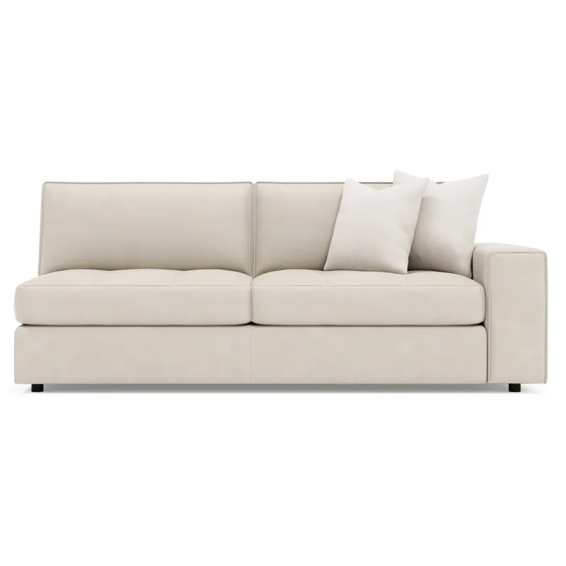 Nest Leather Right Arm Loveseat