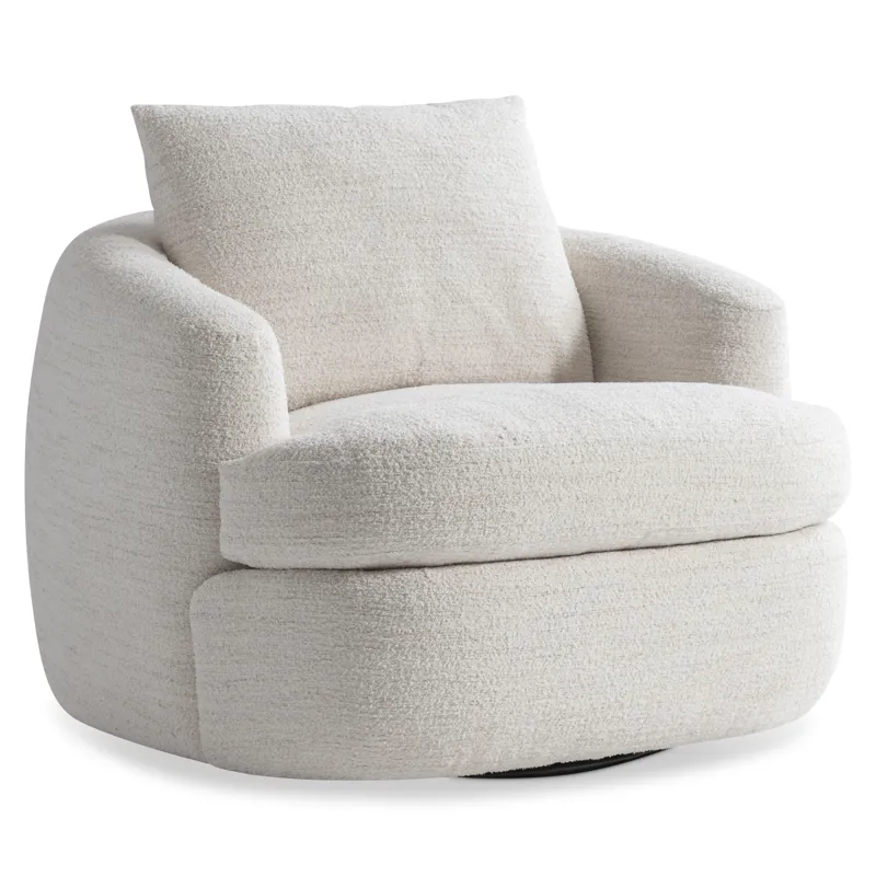 Plush Jules Fabric Swivel Chair