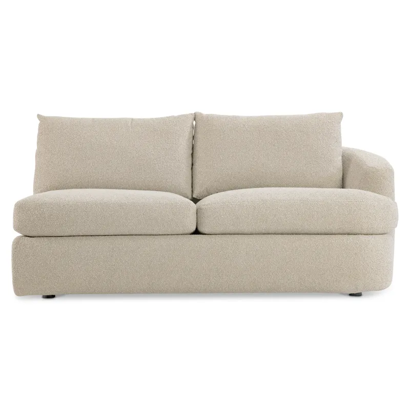 Plush Jules Fabric Right Arm Loveseat