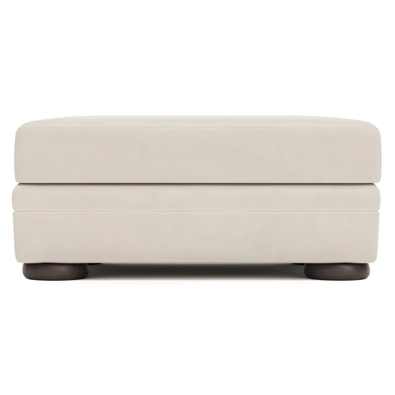 Harrison Leather Ottoman