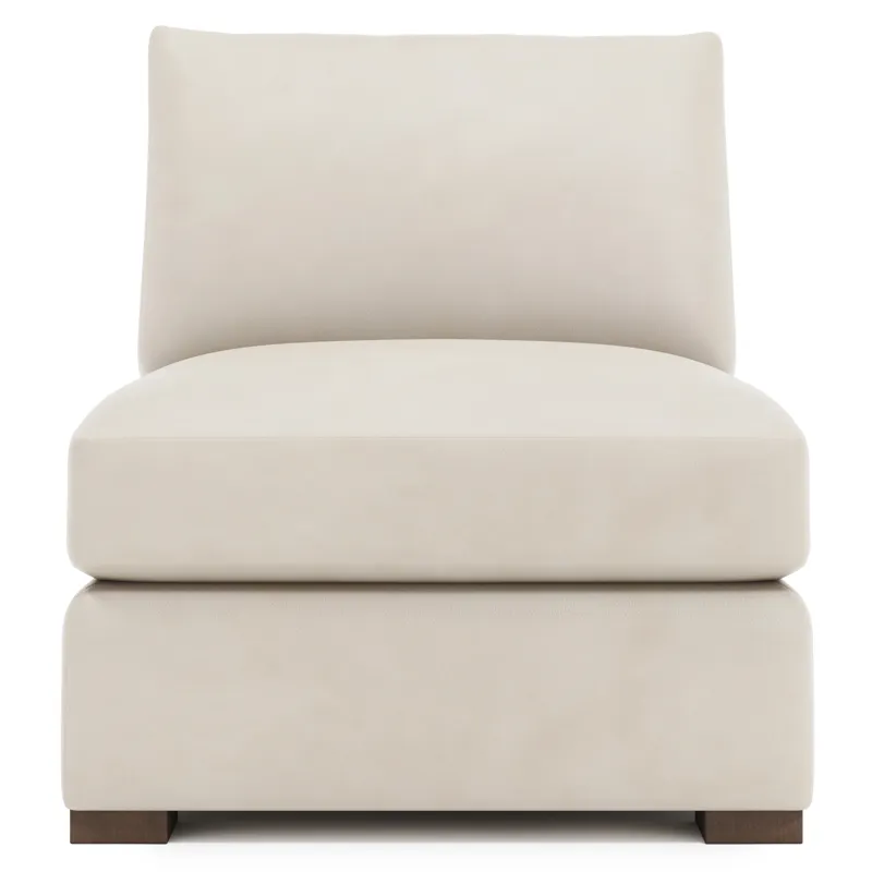 Ventura Leather Armless Chair