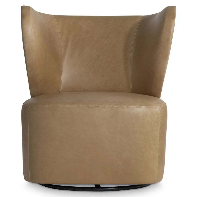 Oliver Leather Swivel Chair