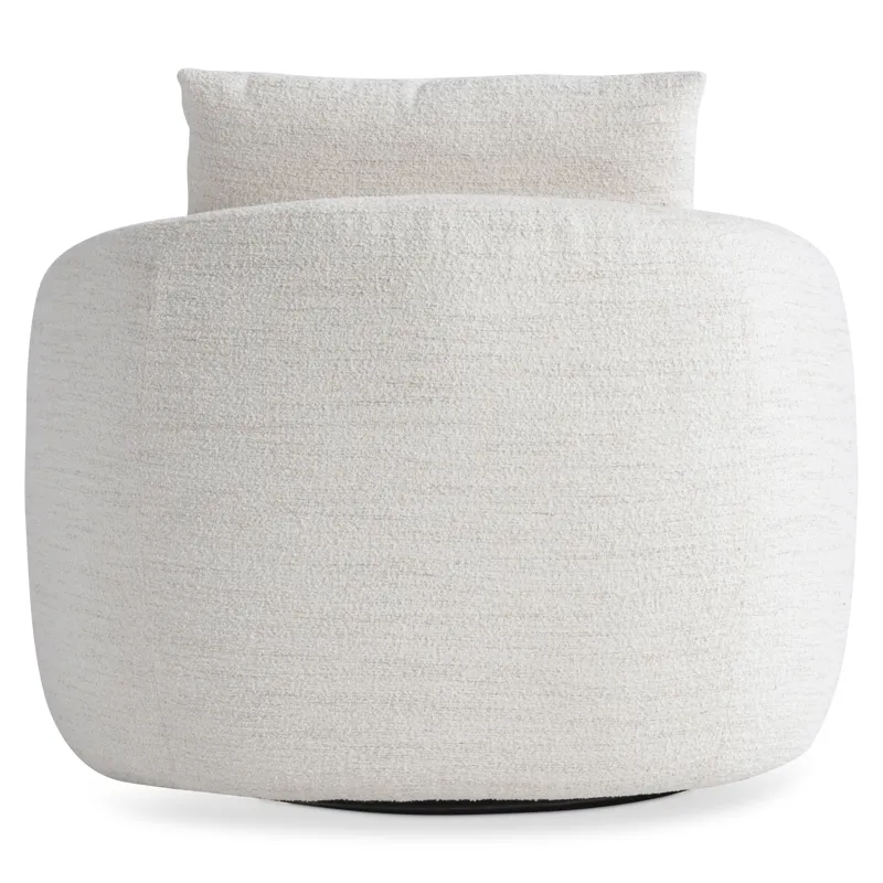 Plush Jules Fabric Swivel Chair