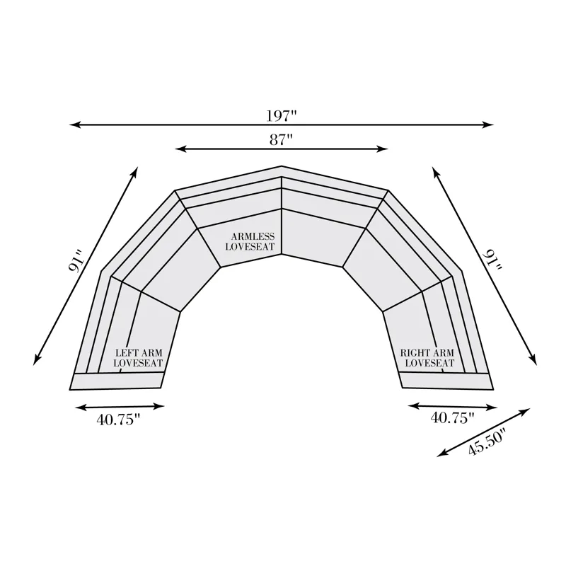 Del Sol Outdoor Sectional