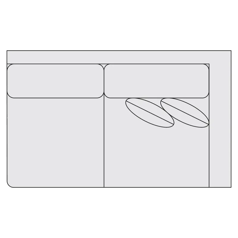 Signature Seating Fabric Right Arm Loveseat