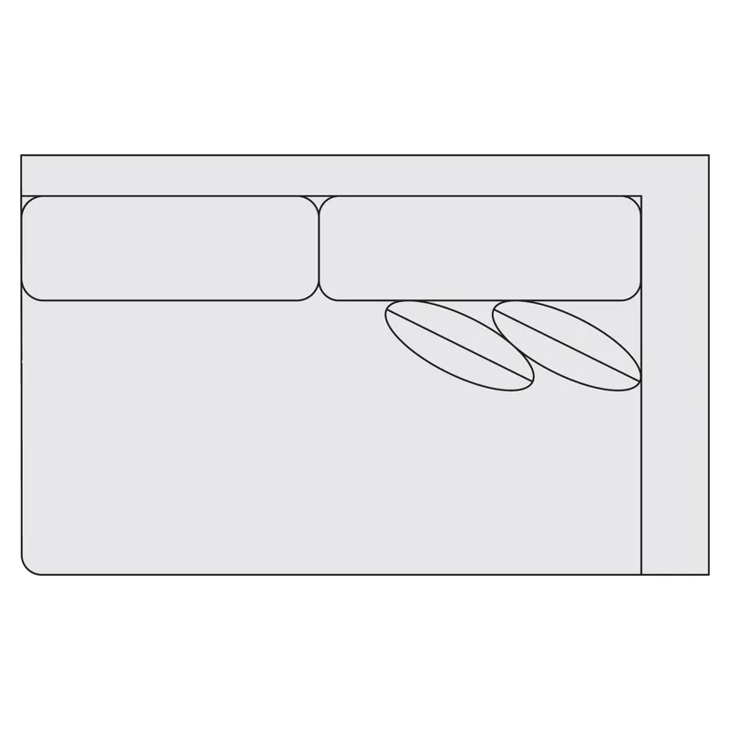 Signature Seating Fabric Right Arm Loveseat