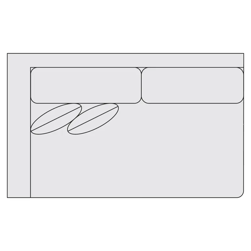 Signature Seating Fabric Left Arm Loveseat