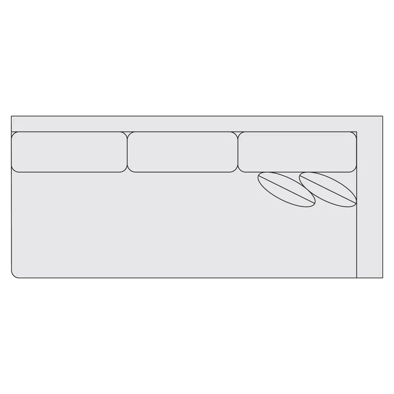 Signature Seating Fabric Right Arm Sofa