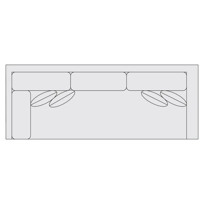 Signature Seating Fabric Left Arm Return Sofa