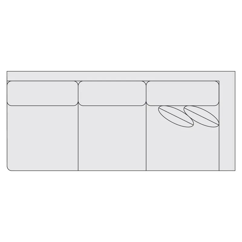 Signature Seating Fabric Right Arm Sofa