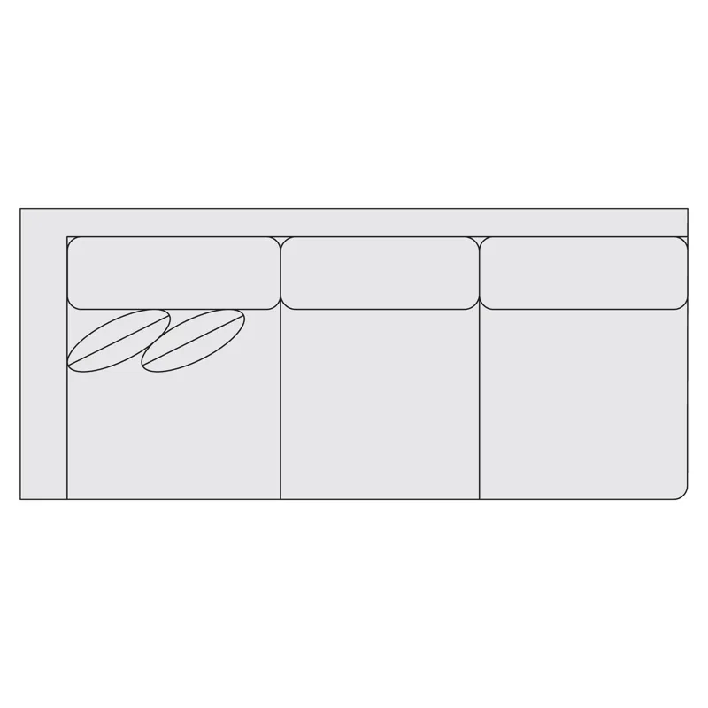 Signature Seating Fabric Left Arm Sofa