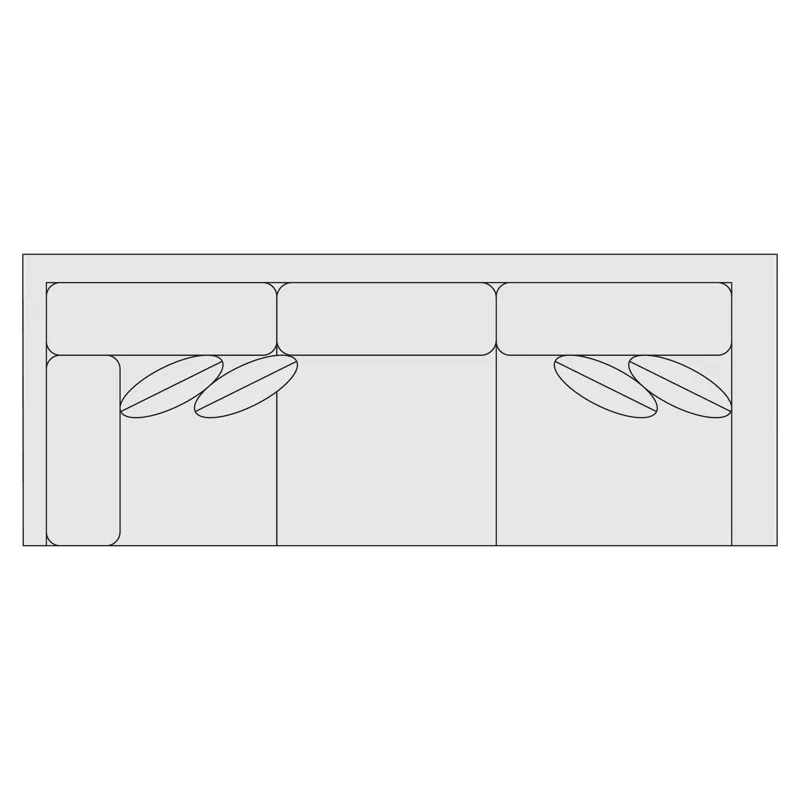 Signature Seating Fabric Left Arm Return Sofa