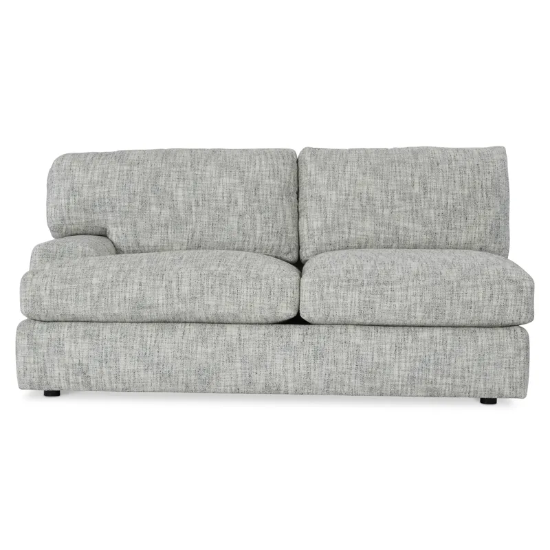 Plush Serena Fabric Left Arm Loveseat