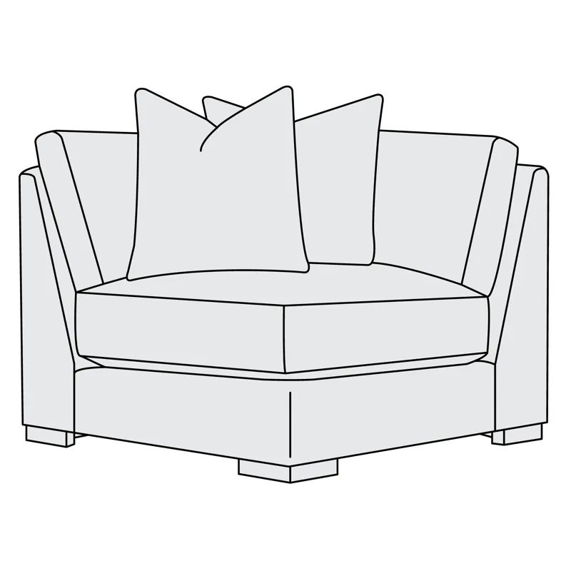 Drew Fabric Corner Chair