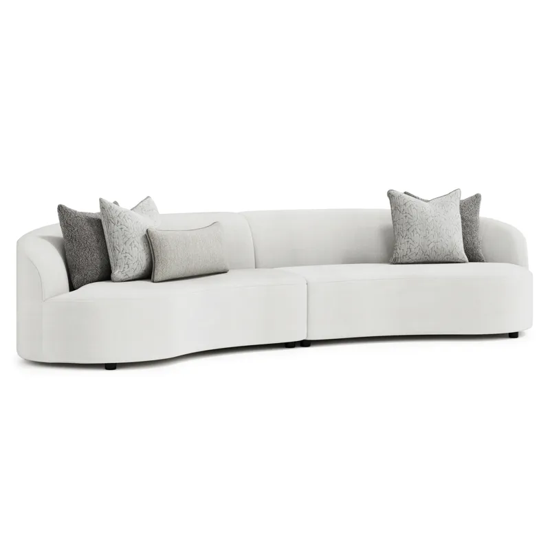 Plush Elle Fabric Sectional