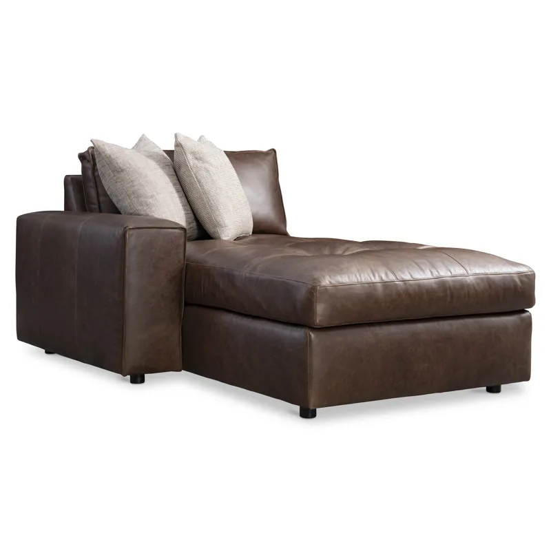 Nest Leather Left Arm Chaise