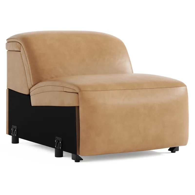 Billings Leather Armless Chair