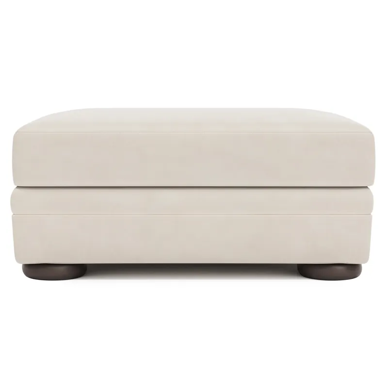 Harrison Leather Ottoman