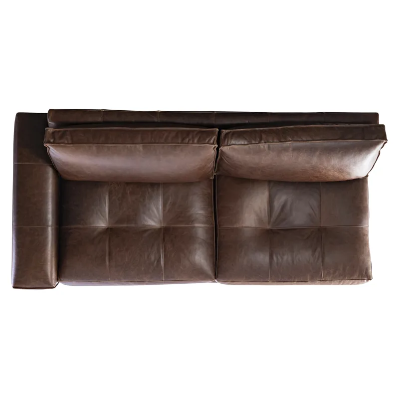 Nest Leather Left Arm Loveseat