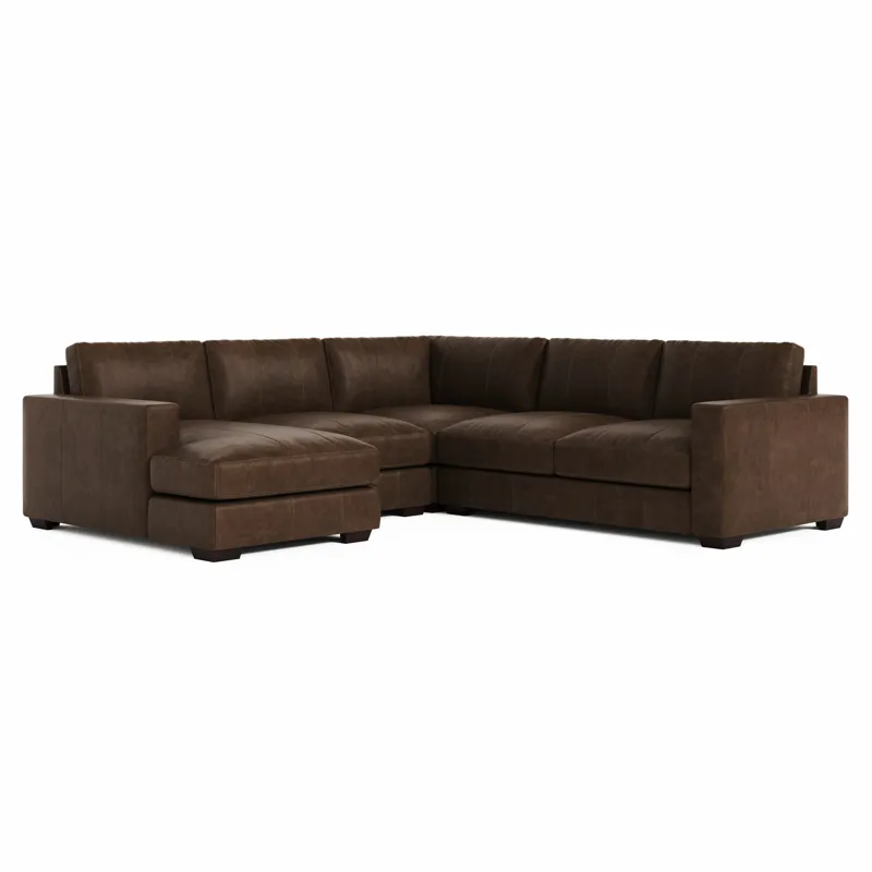 Dawkins Leather Sectional
