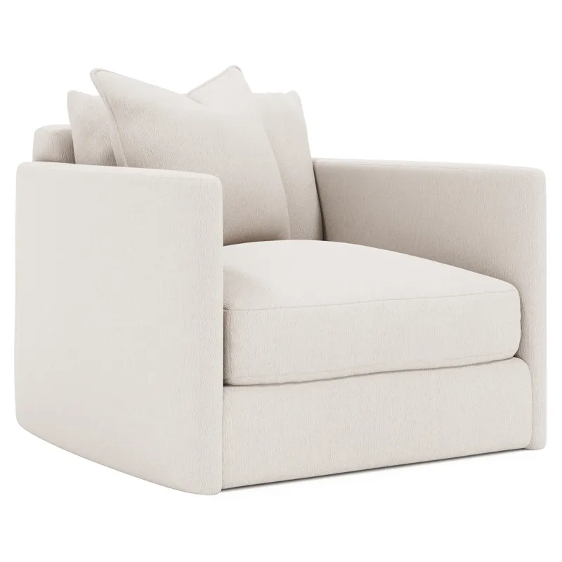 Plush Rory Fabric Swivel Chair