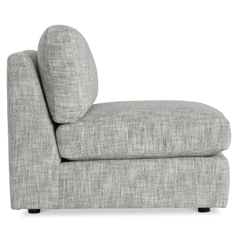 Plush Serena Fabric Armless Chair