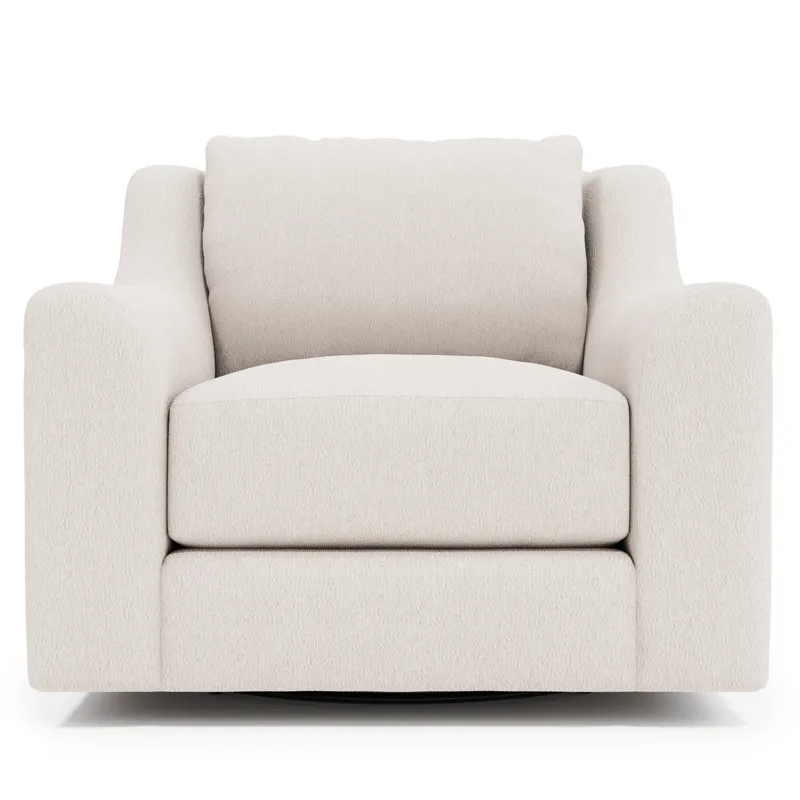 Plush Gabi Fabric Swivel Chair