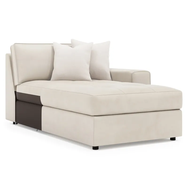 Nest Leather Right Arm Chaise