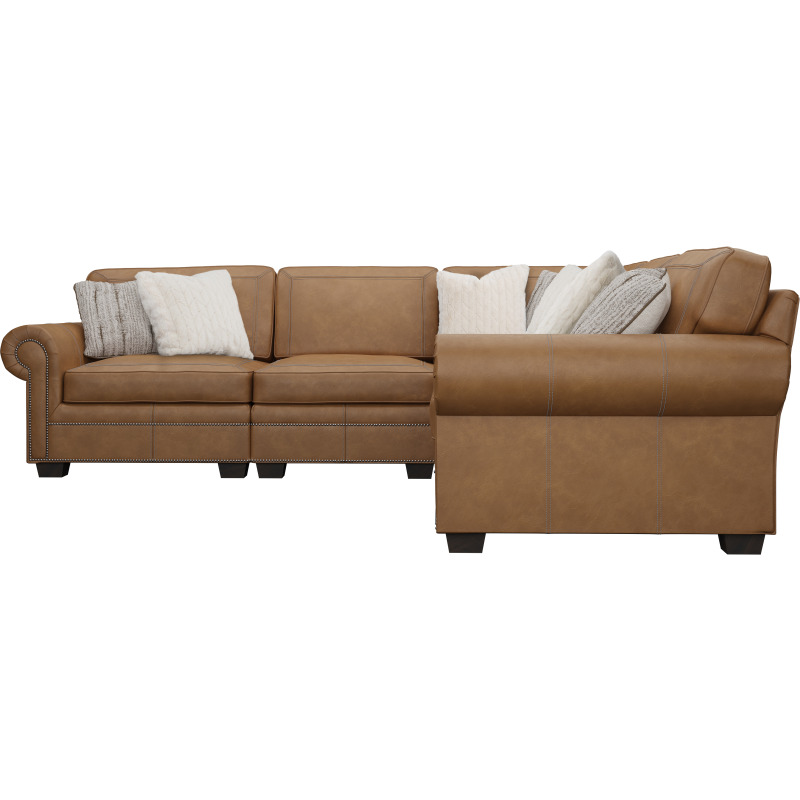 Grandview Leather Sectional NIS819160511 by Bernhardt Furniture at The