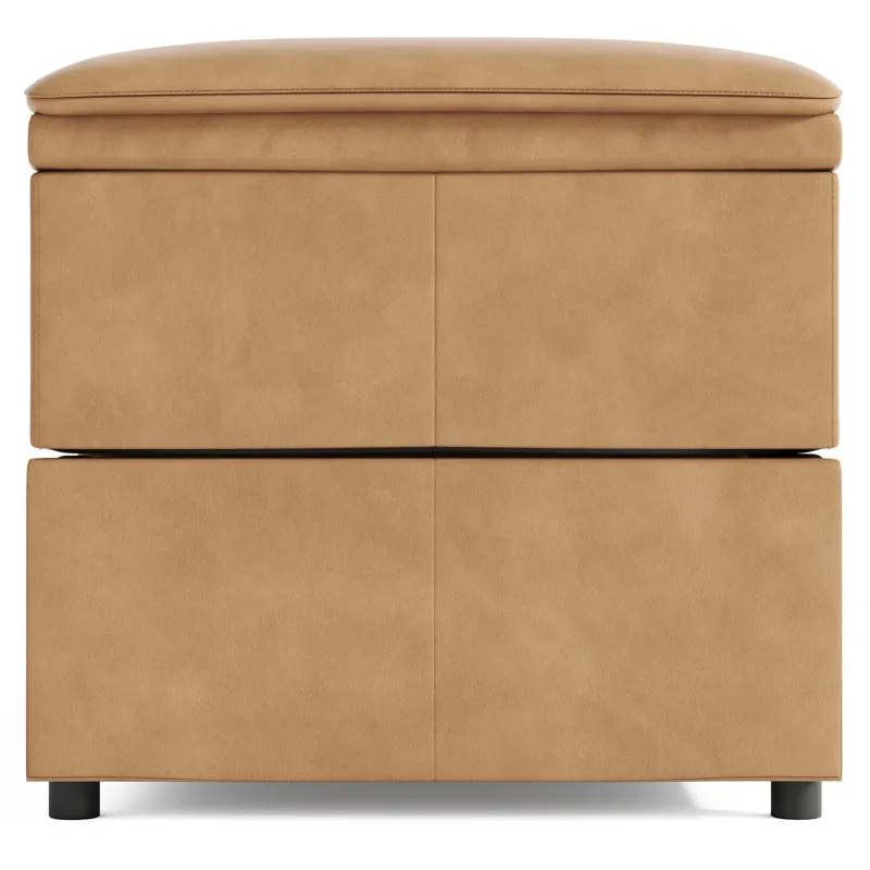 Billings Leather Armless Chair