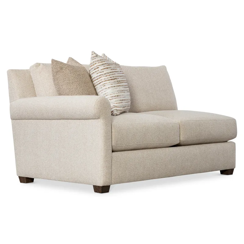 Barnes Fabric Left Arm Loveseat