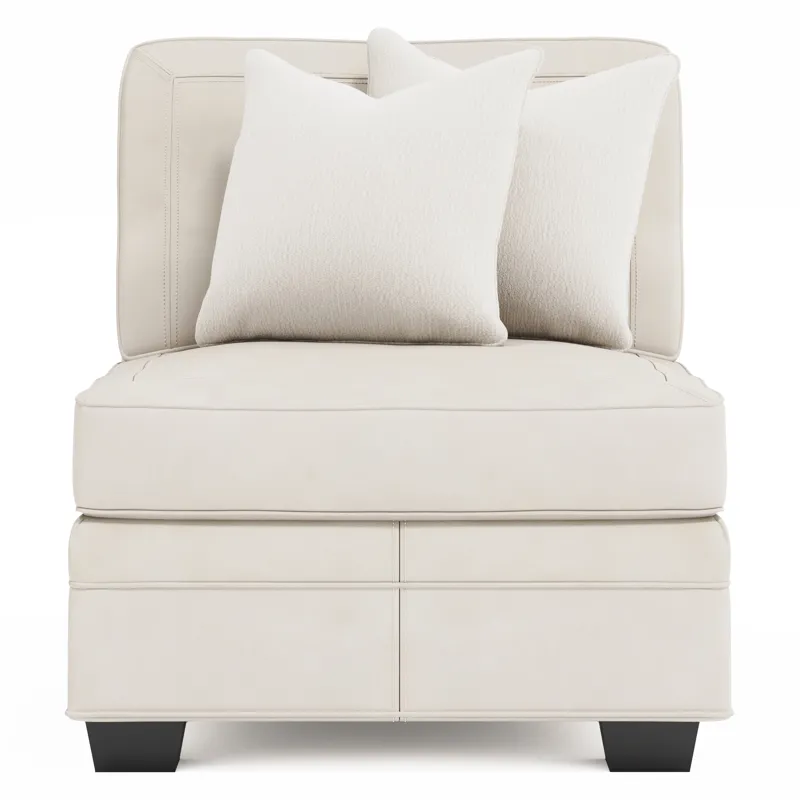 Grandview Leather Armless Chair