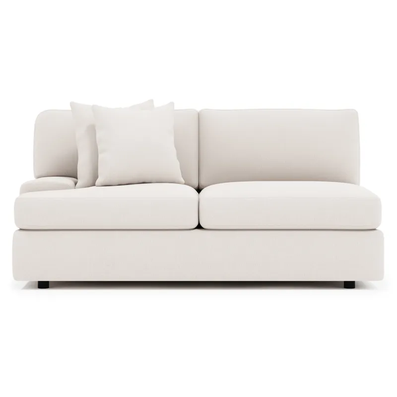 Serena Fabric Left Arm Loveseat
