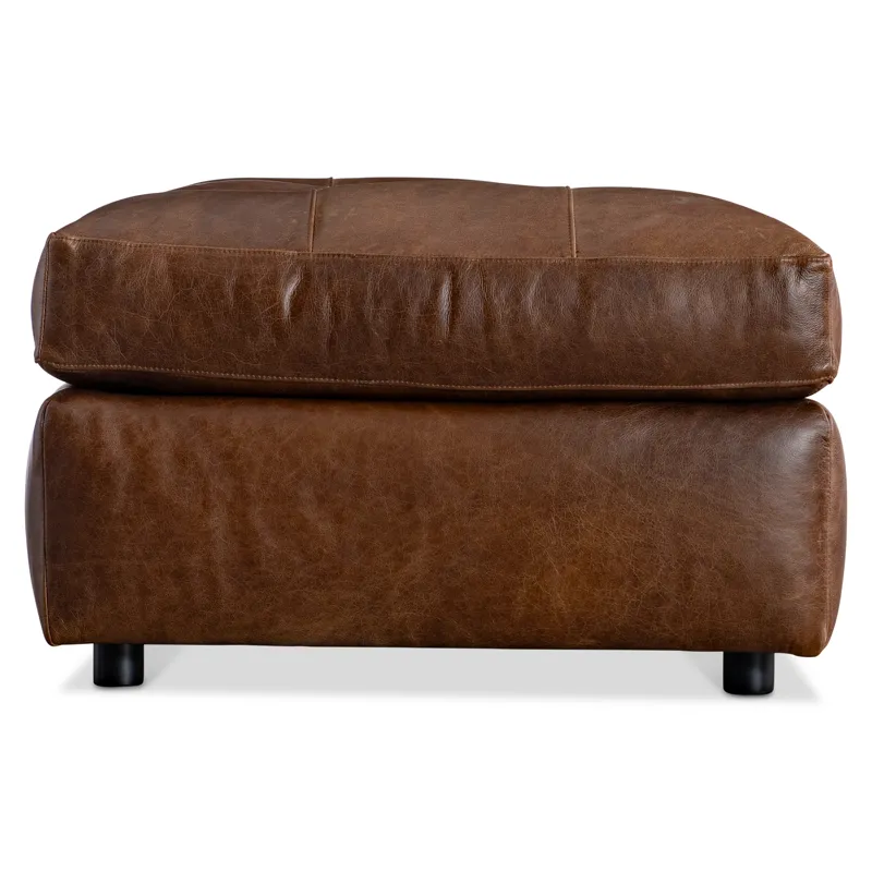 Nest Leather Ottoman
