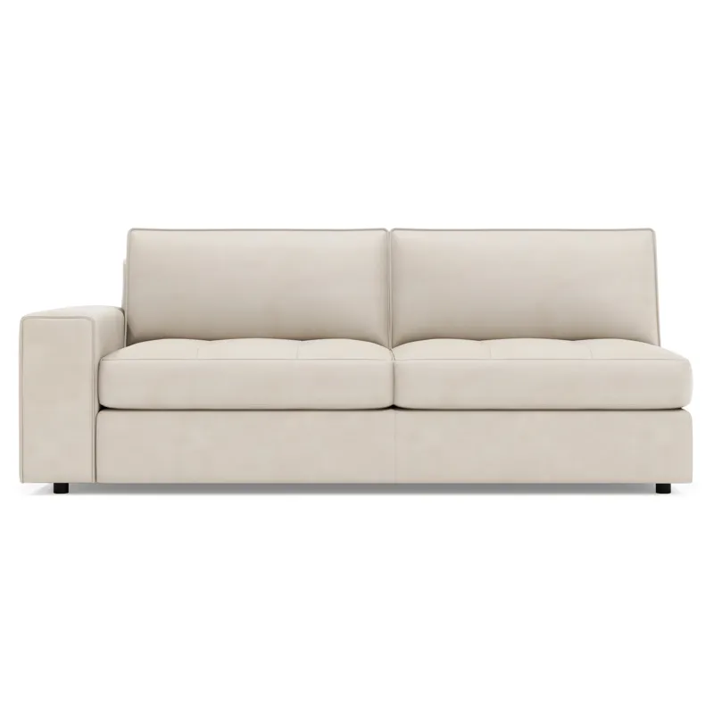 Nest Leather Left Arm Loveseat